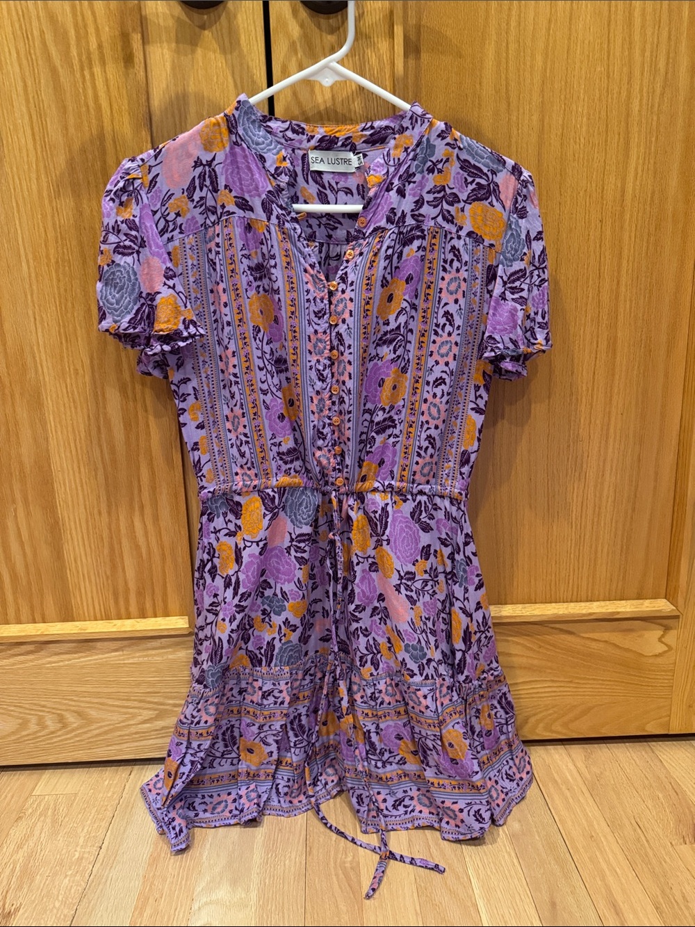 Sea Lustre S/M flirty summer dress. So cute on! Very lightweight. Handmade.